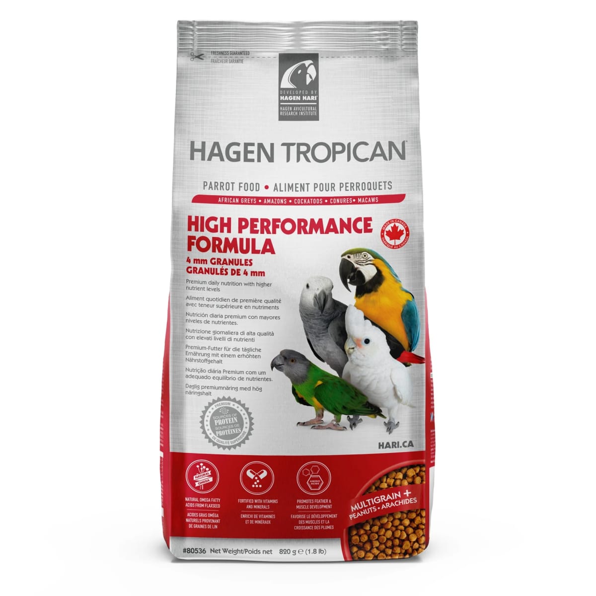 HARI TROPICAN HIGH PERFORMANCE GRANULOS 4 MM 820GR1