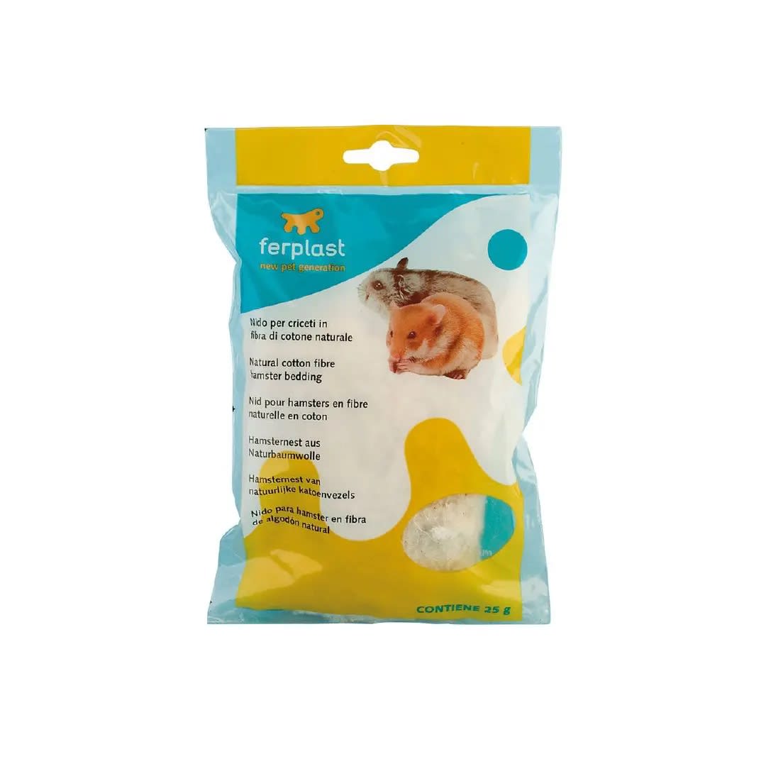 Fp Nido Para Hamster En Fibra De Algodón Natural, 25 gr1