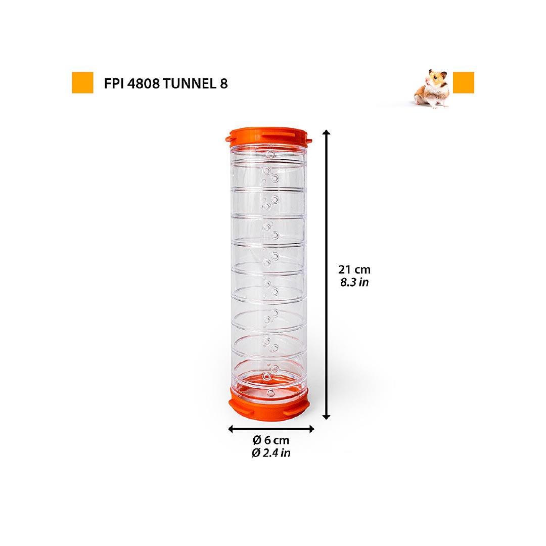 Fp Tubo Para Hamster Recto, 21 cm/6 cm diam2