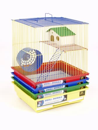 TWO STORY HAMSTER CAGE 4PK1