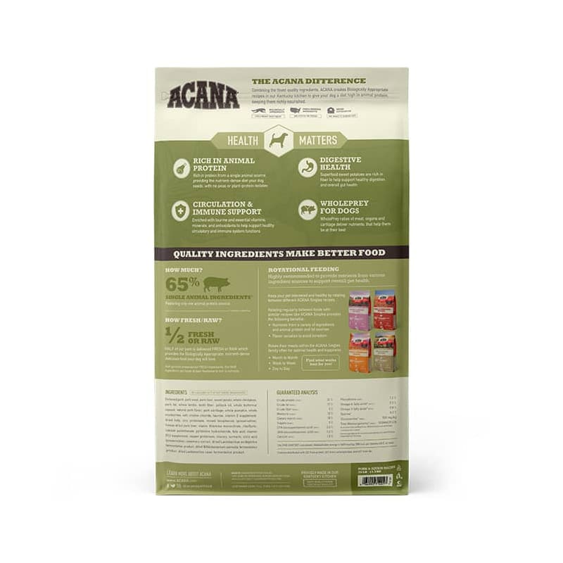 Acana Pork And Squash Perro 11,4 Kg1