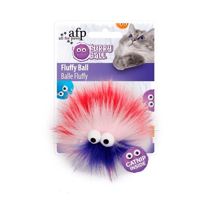 AFP FURRY BALL FLUFFY BALL ROJO1