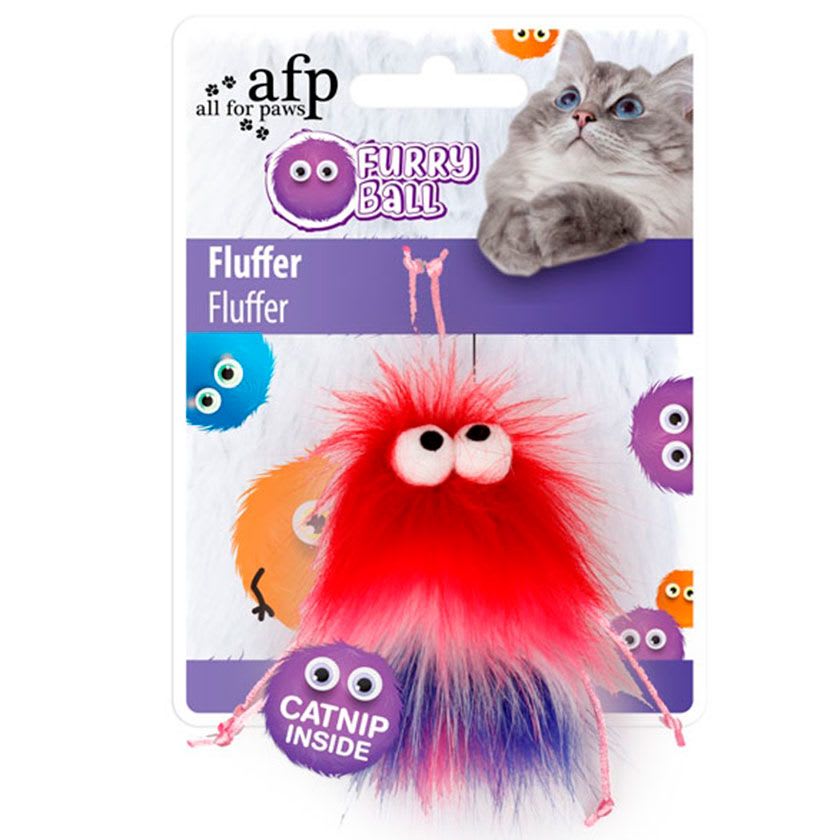 AFP FURRY BALL FLUFFER ROJO1