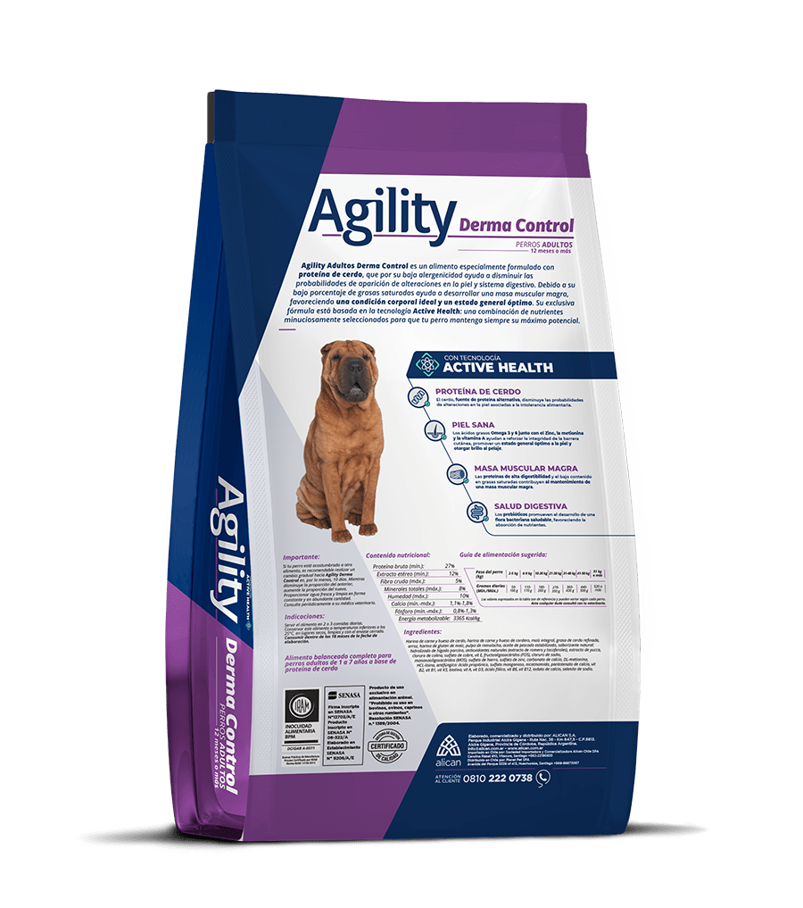 AGILITY PERRO DERMA CONTROL ADULTO 15 KG2