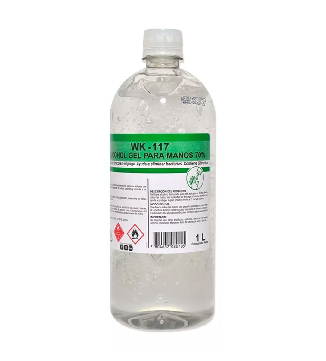 ALCOHOL GEL PUSH PULL 1L1