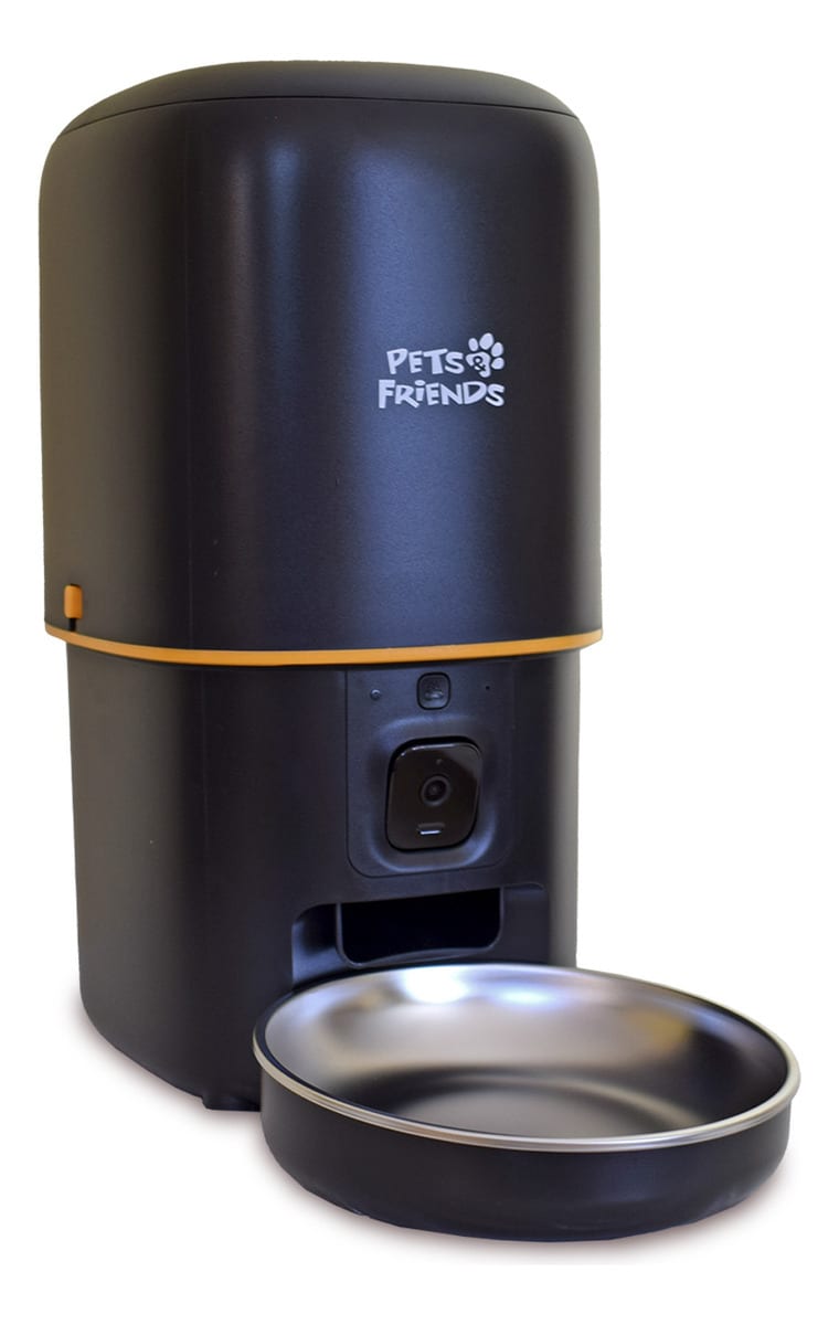 ALIMENTADOR AUTOMATICO PET & FRIEND CON CAMARA WIFI NEGRO1