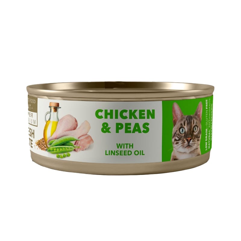 AMITY CHICKEN AND PEAS ADULT CAT WET FOOD 80 GR1