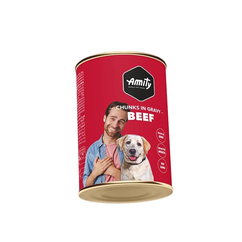 AMITY LATA VACUNO PERRO ADULTO 1.250 GR (CHUNKS BEEF)1