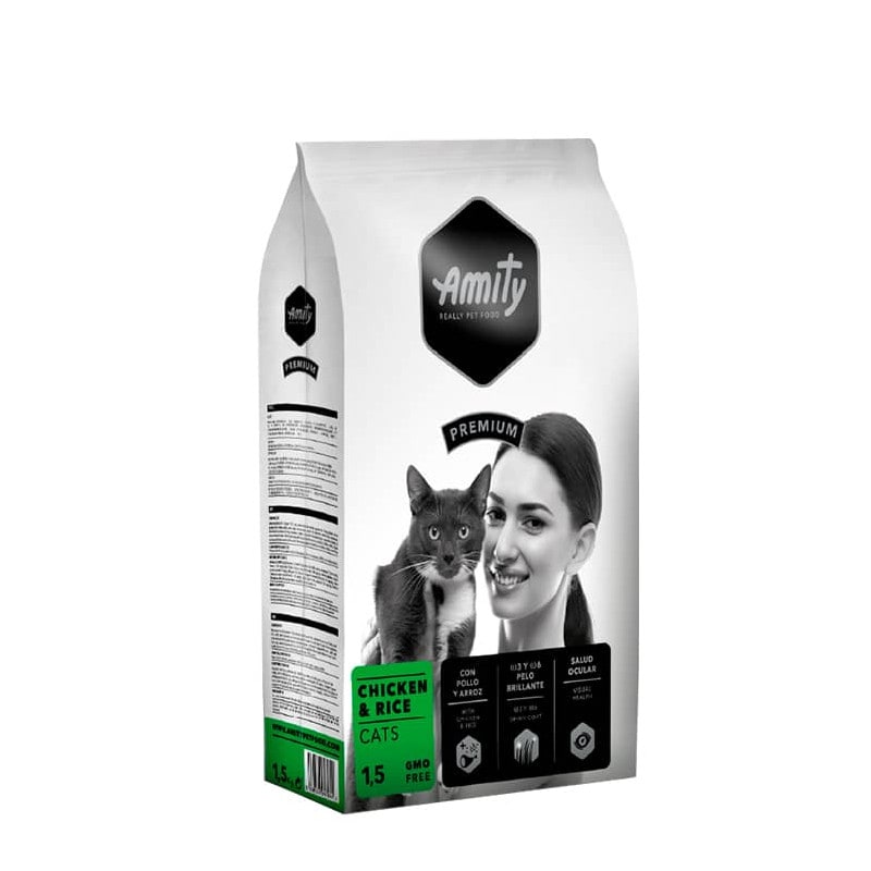 AMITY PREMIUM GATO ADULTO POLLO & ARROZ 1.5 KG1