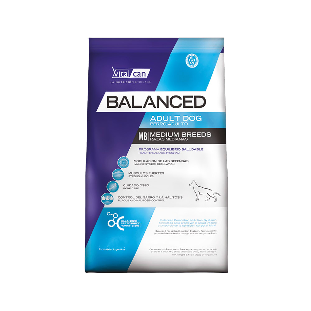 Balanced Perro Adulto Raza Mediana 12Kg1