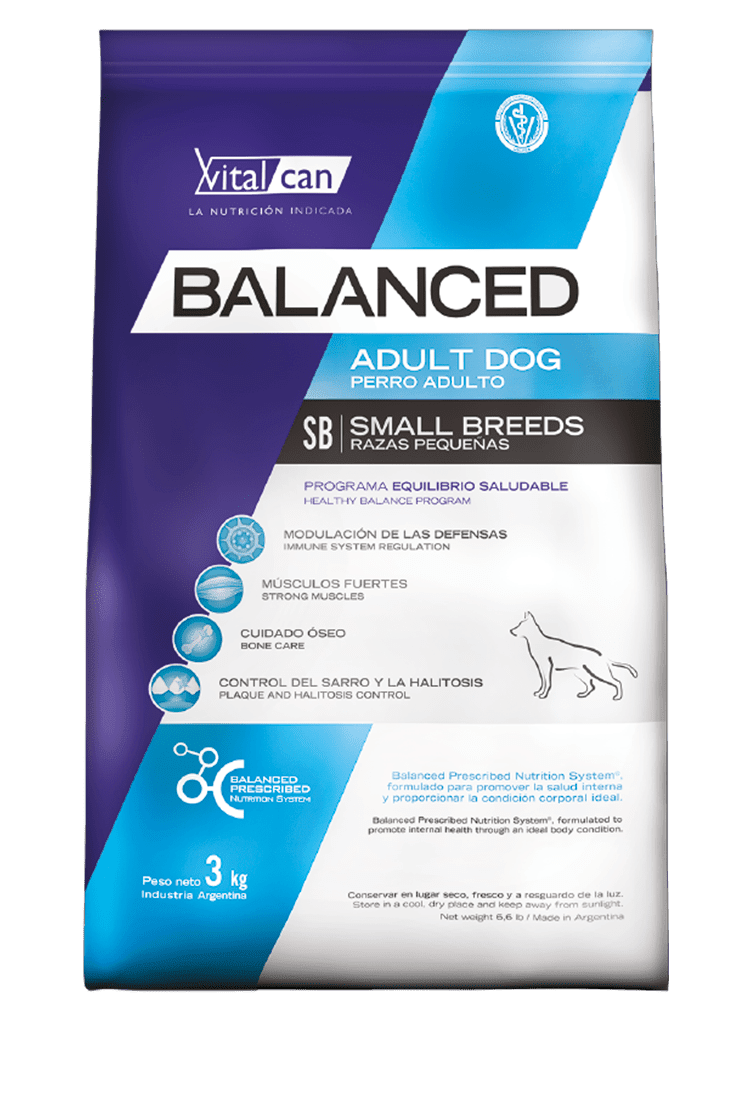 Balanced Perro Adulto Raza Pequeña x 3 Kg1