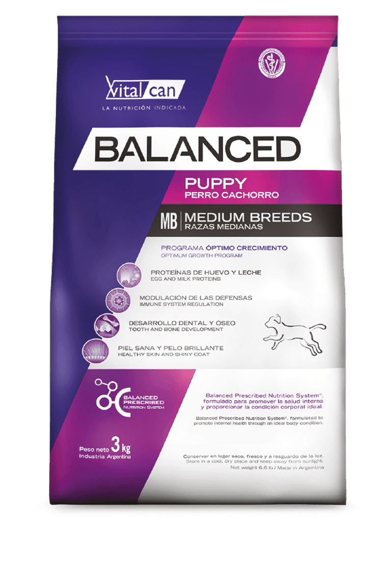 Balanced Perro Cachorro Raza Mediana 20kg1