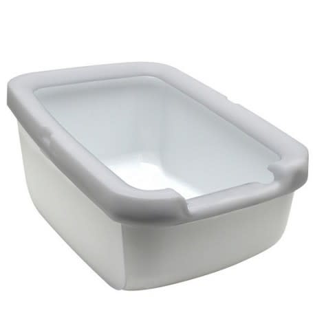 CATIT BAÑO GRANDE BORDE GRUESO GRIS CLARO1