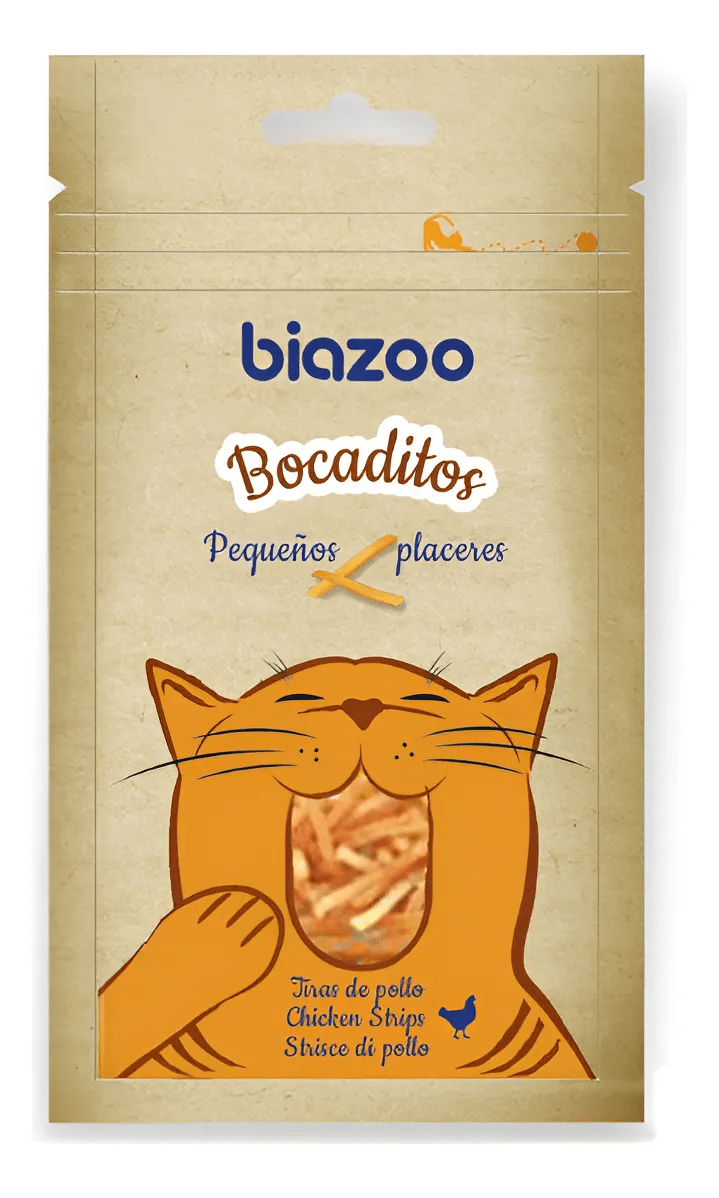 BIAZOO GATO BOCADITOS POLLO 50 GR1