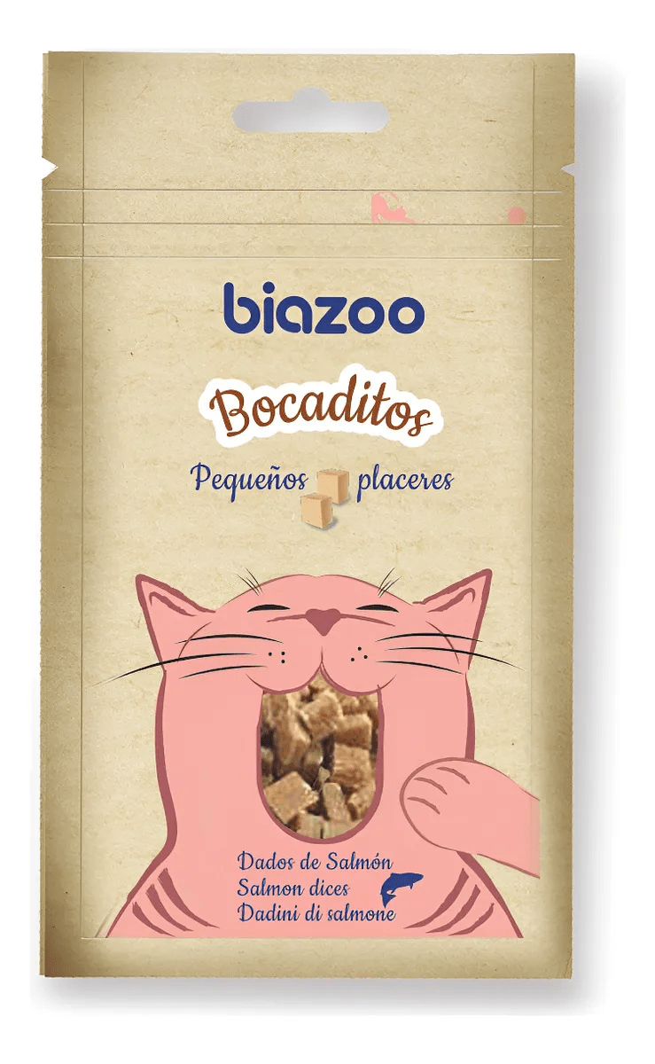 BIAZOO GATO BOCADITOS SALMON 50 GR1