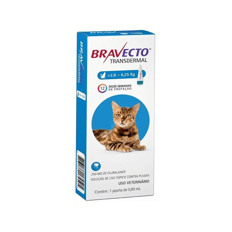 BRAVECTO GATOS 250 MG (2,8-6,25 KG)1