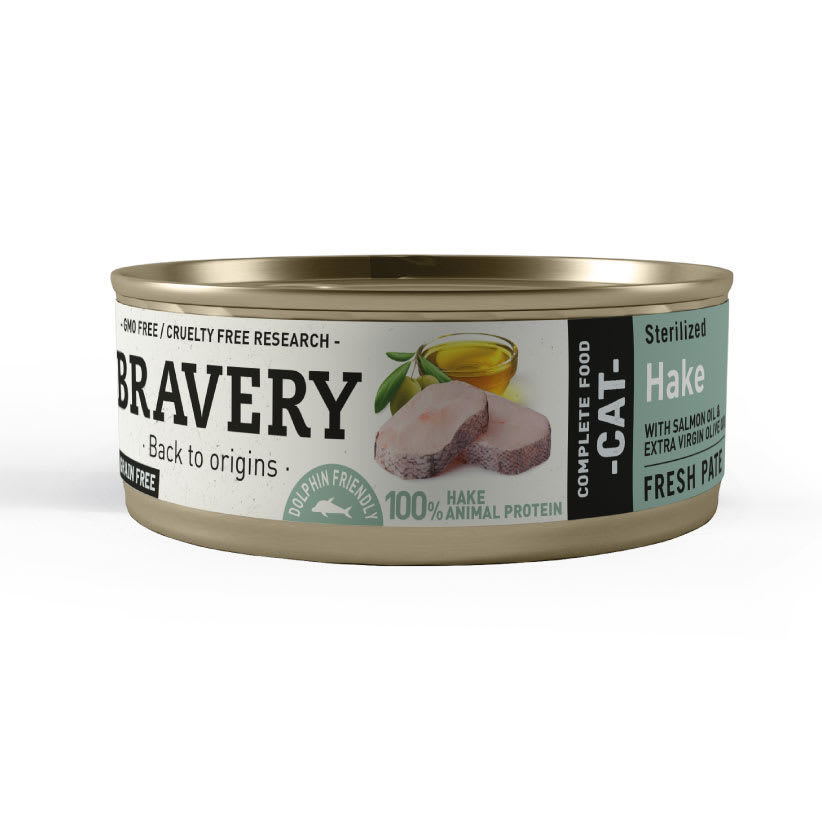 Bravery Hake Sterilized Cat Wet Food 70 Gr1