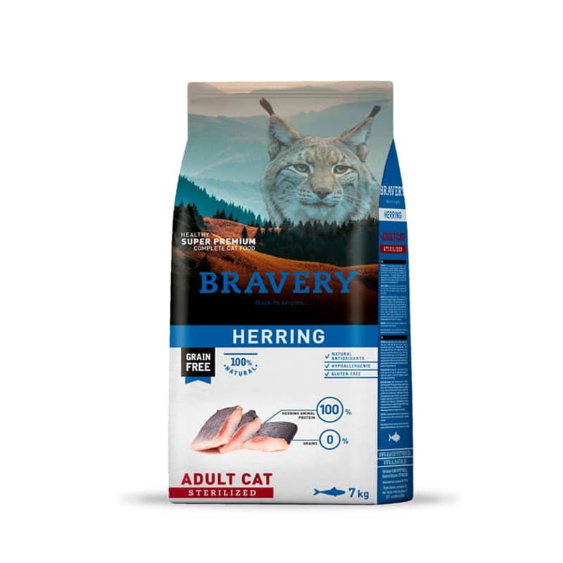 Bravery Arenque (herring) Gato Adulto Esterilizado 7 Kg1