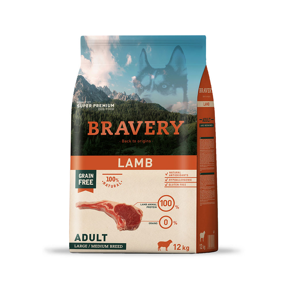 Bravery Lamb Adult Large/Medium Breed 12 kg1