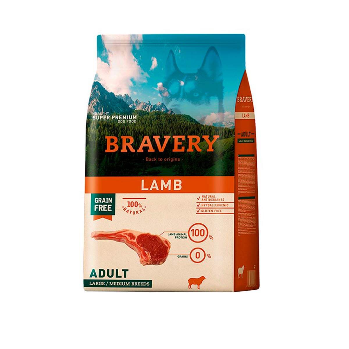 Bravery Lamb Adult Large/Medium Breed 4 Kg1