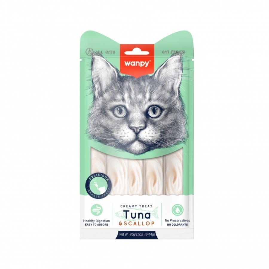 WANPY SNACK CAT - CREAMY - TUNA SCALLOP1