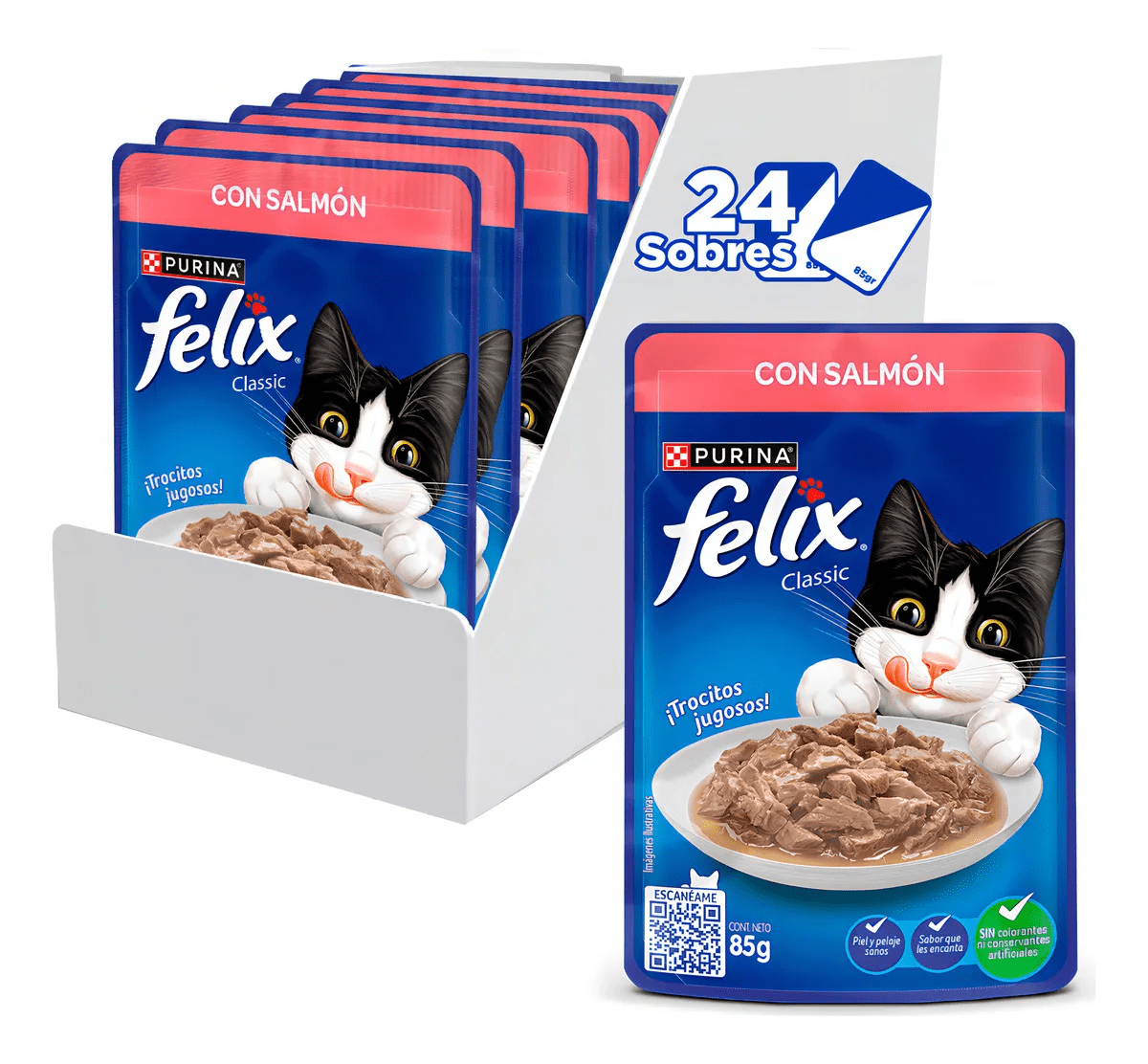 Caja Sachet Felix Salmón 85 Gr X 24 Un2