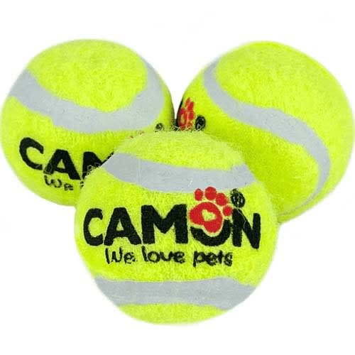 JUGUETE PERRO PELOTA TENIS CON SONIDO 3 UN (6,2 CM)1