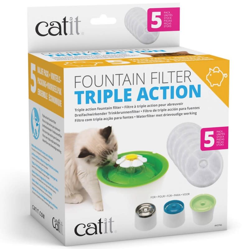 Filtro Repuesto Fuente Flower Fountain X 5 Ud Catit1