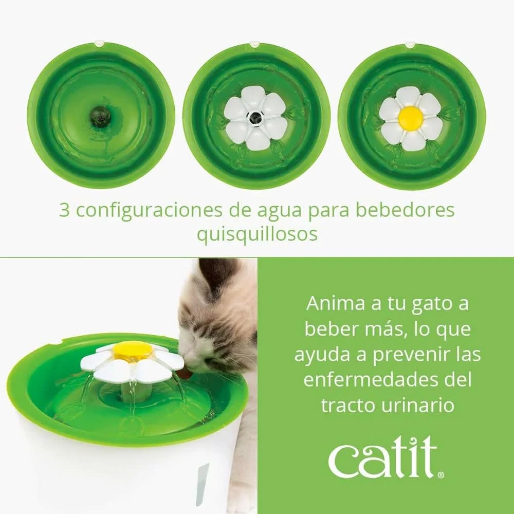 CATIT 2.0 COMBO FUENTE BEBEDERA FLOR 3L7
