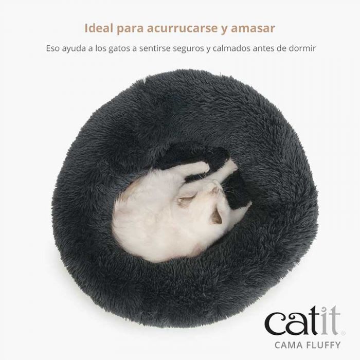 CATIT FLUFFY CAMA GRIS2