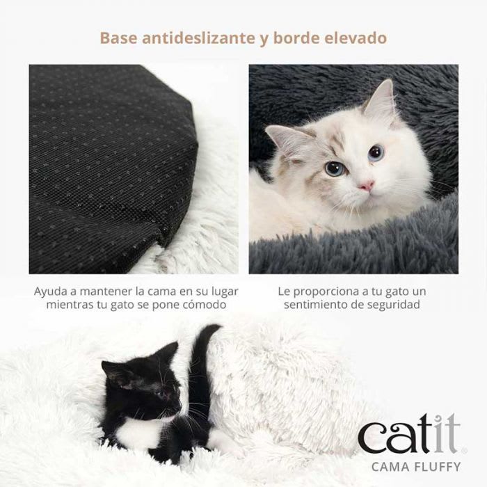 CATIT FLUFFY CAMA GRIS3