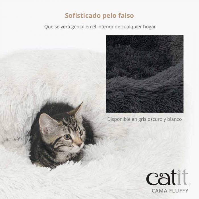 CATIT FLUFFY CAMA GRIS4