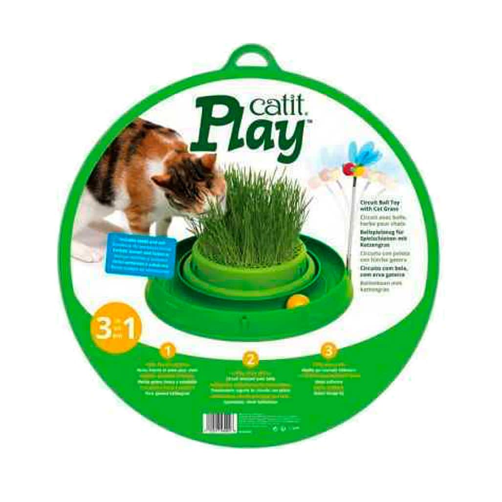 CATIT PLAY CIRCUITO 3 EN 1 CON PASTO2