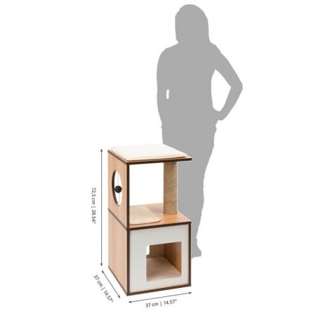 CATIT VESPER BOX SMALL NOGAL2