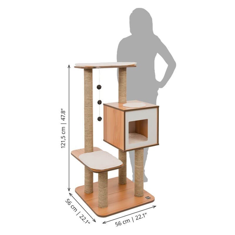 CATIT VESPER CAT FURNITURE V HIGH BASE NOGAL2