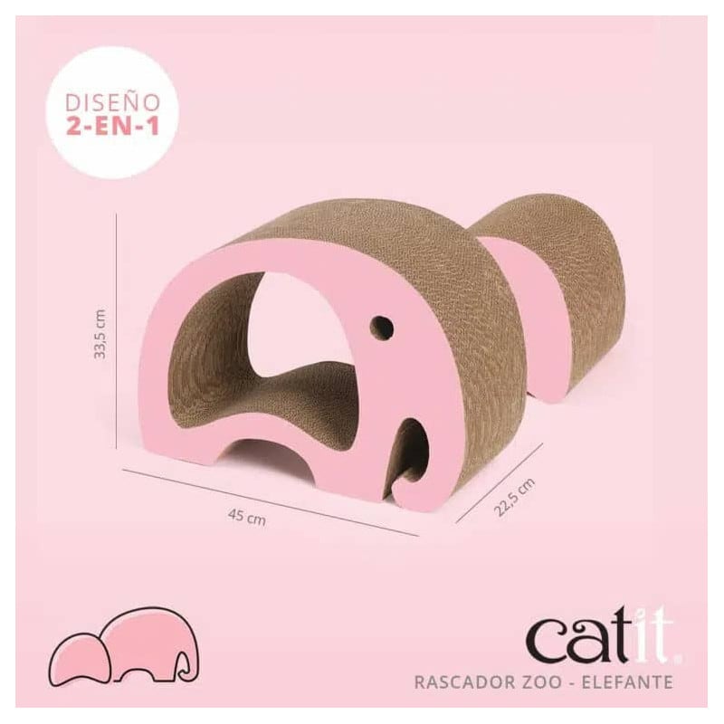 CATIT ZOO RASGUÑADOR ELEFANTE 2 EN 13