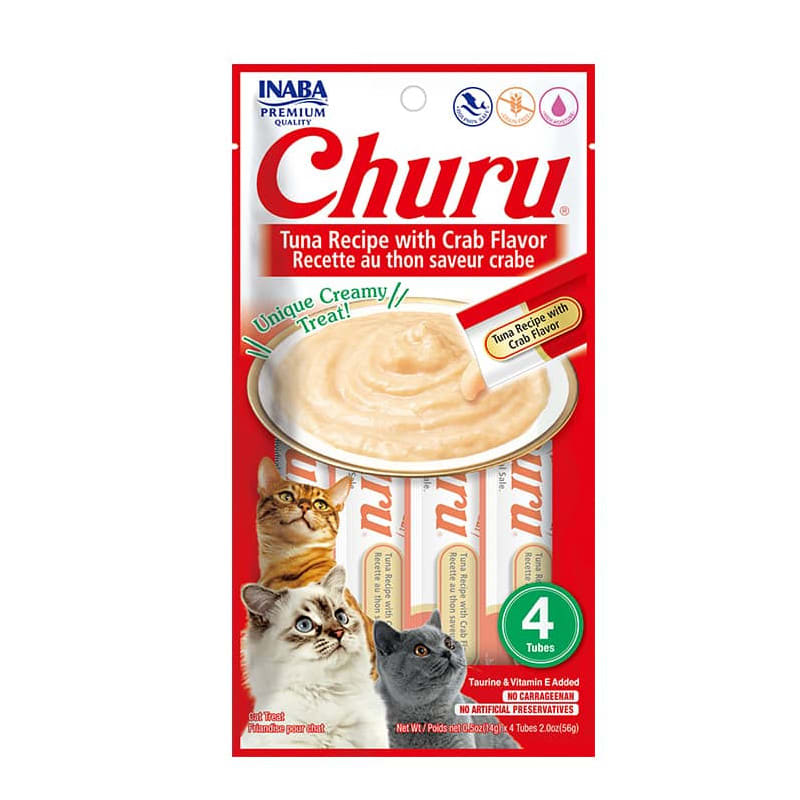 CHURU GATO ATUN CON CANGREJO 4 TUBOS 56 GR1