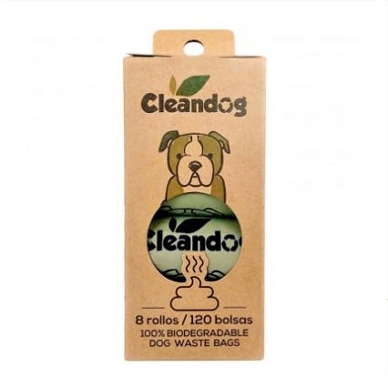Cleandog 100% Biodegradable Bags - 8 Rollos / 120 Bolsas2