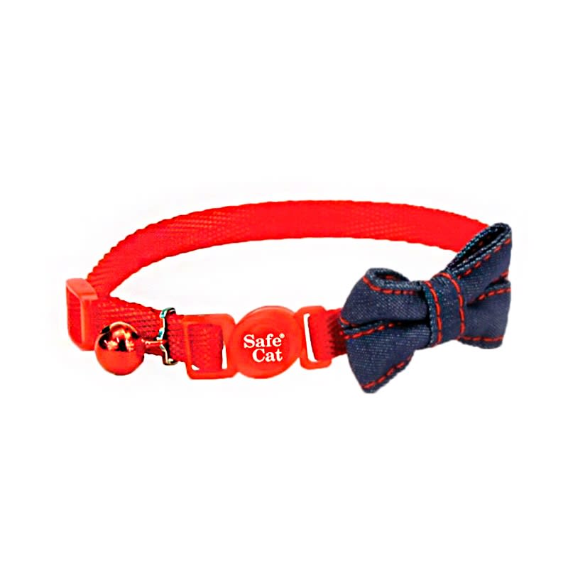 COASTAL EMBELLISHED COLLAR BOW-TIE RED1