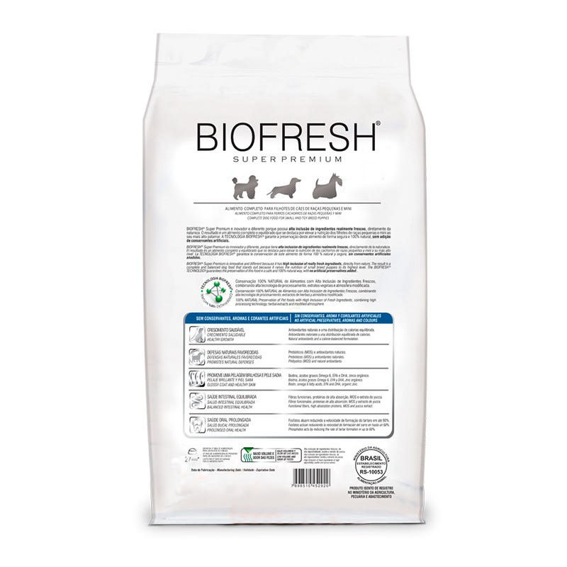 BIOFRESH PARA PERROS - CACHORROS DE RAZAS PEQUEÑAS Y MINI 3kg2