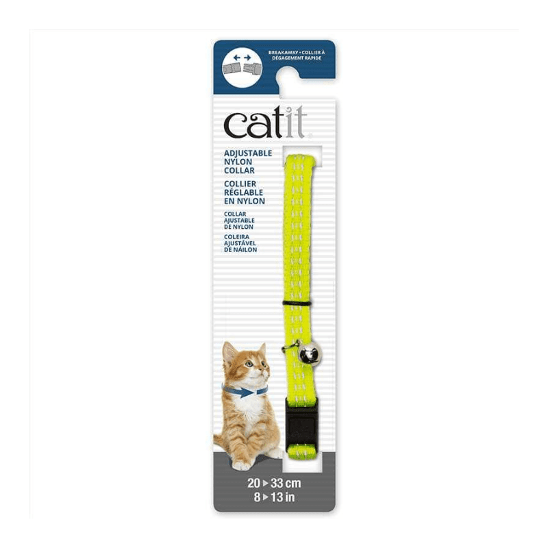 CATIT COLLAR AJUSTABLE REFLECTANTE AMARILLO1