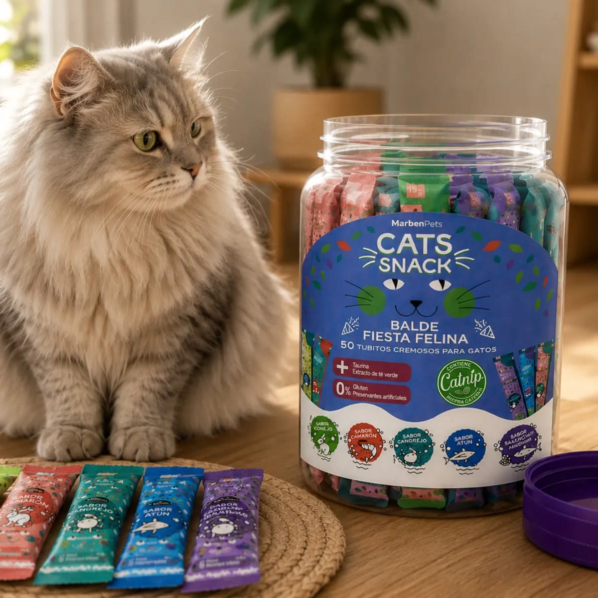 CAT SNACK BALDE DE CREMOSOS 50 UN4