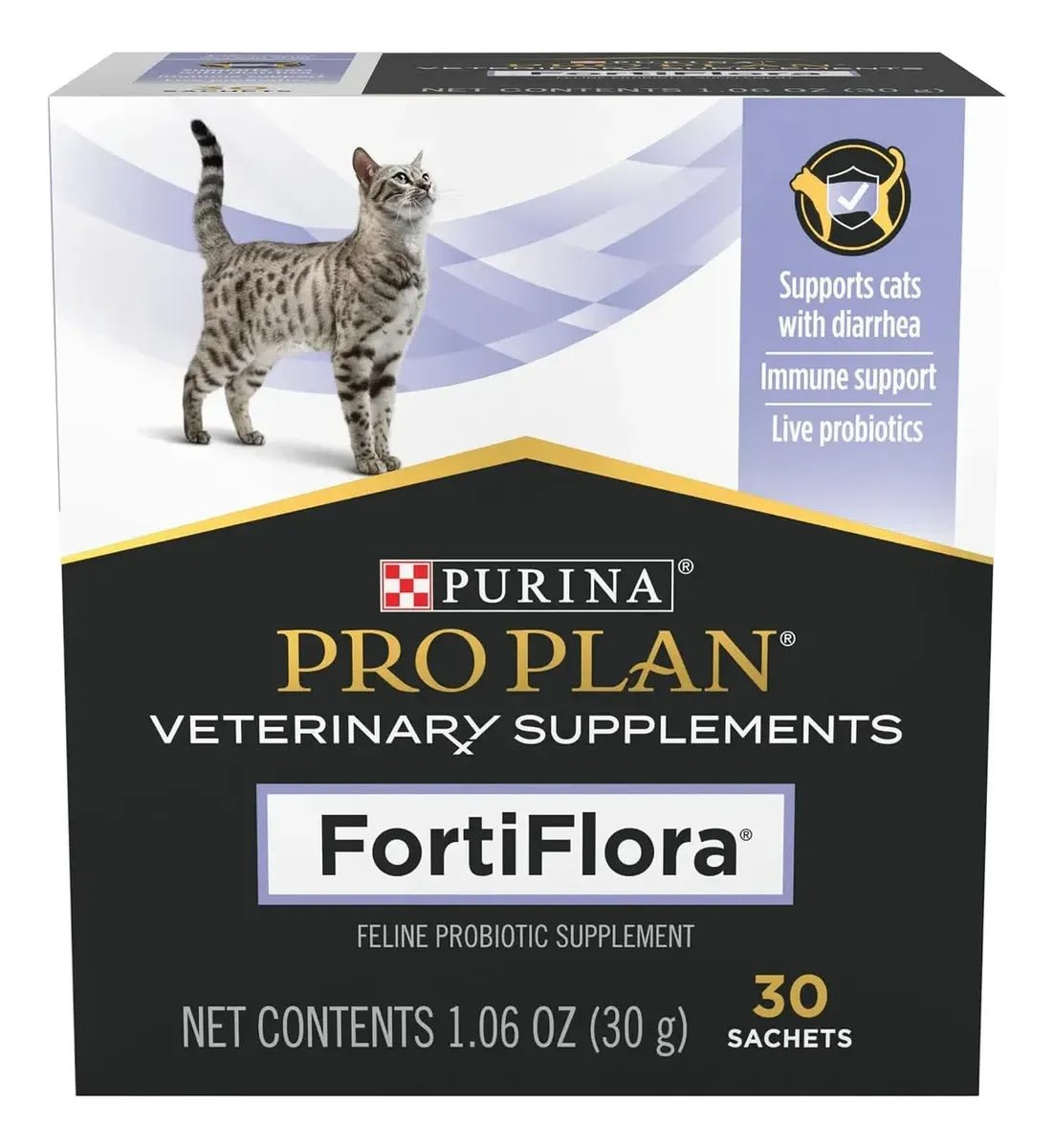 CAJA PRO PLAN SUPLEMENTO FORTIFLORA GATO 30 SACHET 30 GR1
