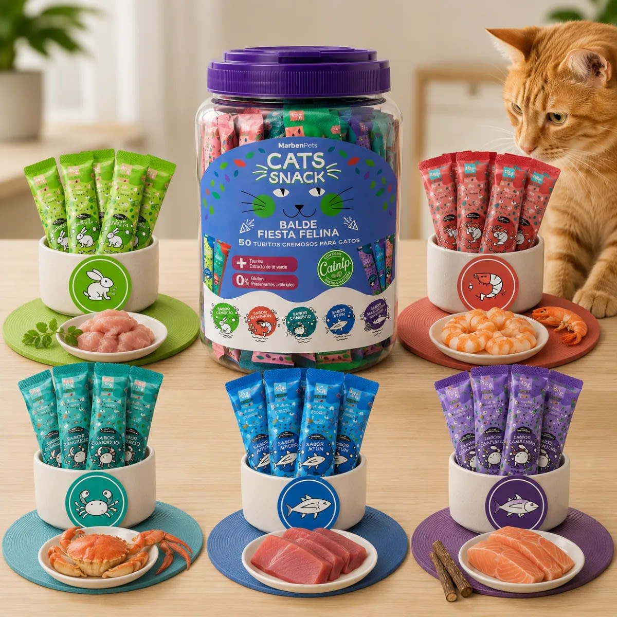 CAT SNACK BALDE DE CREMOSOS 50 UN2