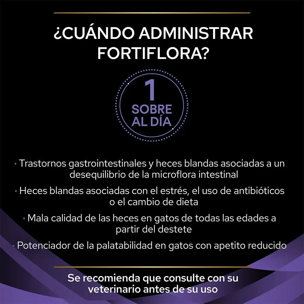 CAJA PRO PLAN SUPLEMENTO FORTIFLORA GATO 30 SACHET 30 GR3