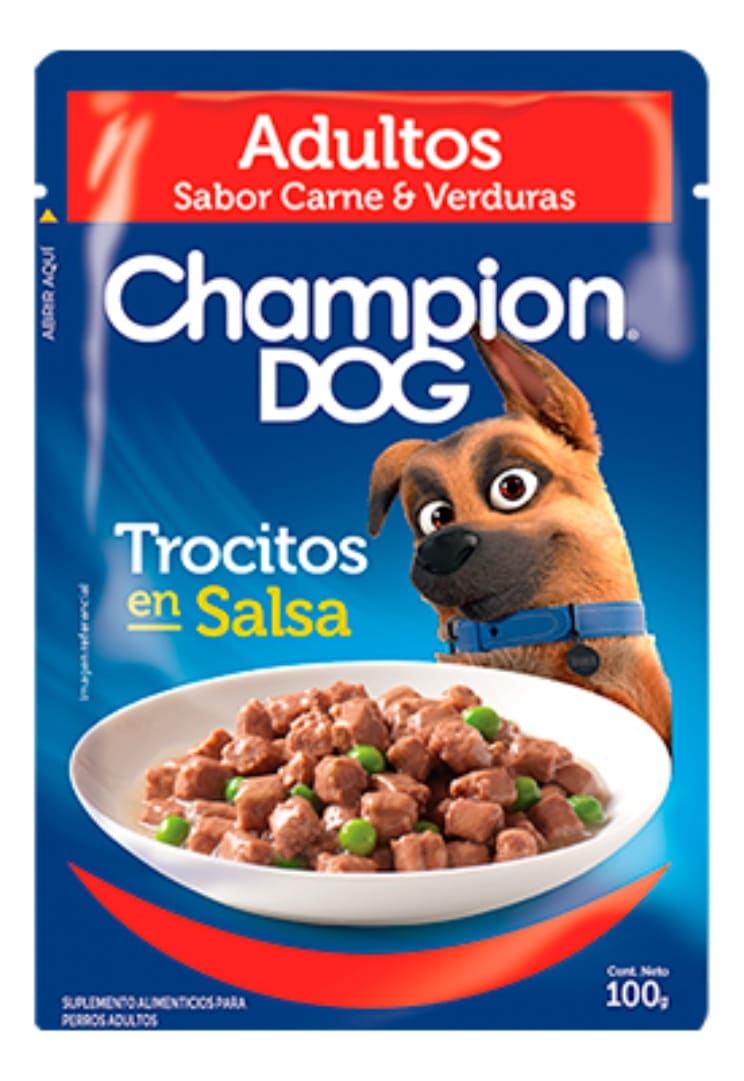 Champion Dog Pouch Luc Carne 100g1