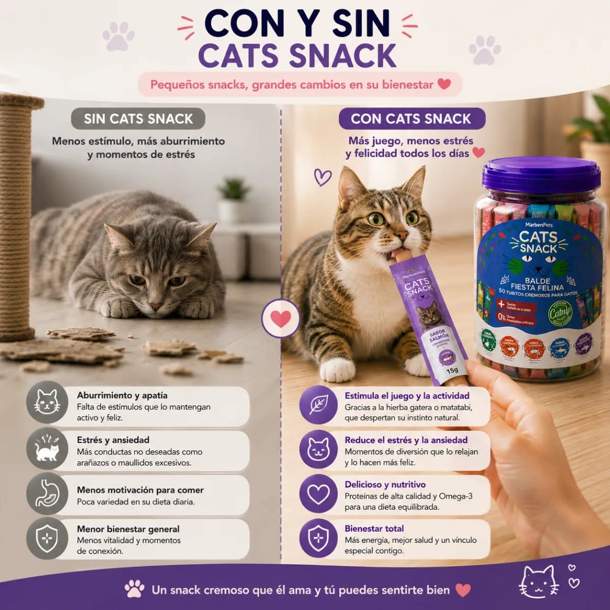 CAT SNACK BALDE DE CREMOSOS 50 UN7