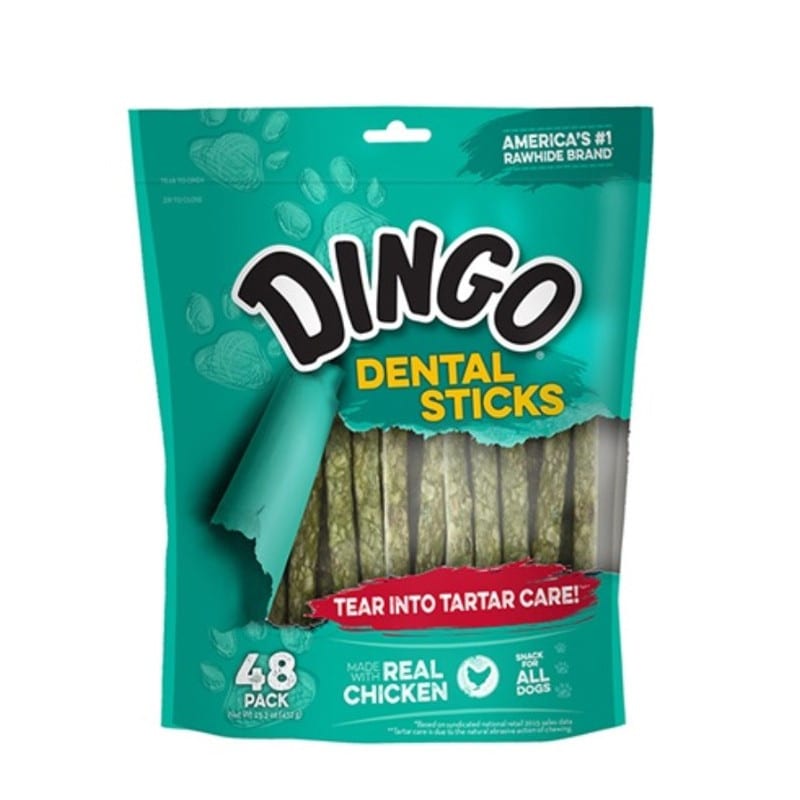 Snack Para Perros Dingo Dental Munchy Sticks 48 Un1