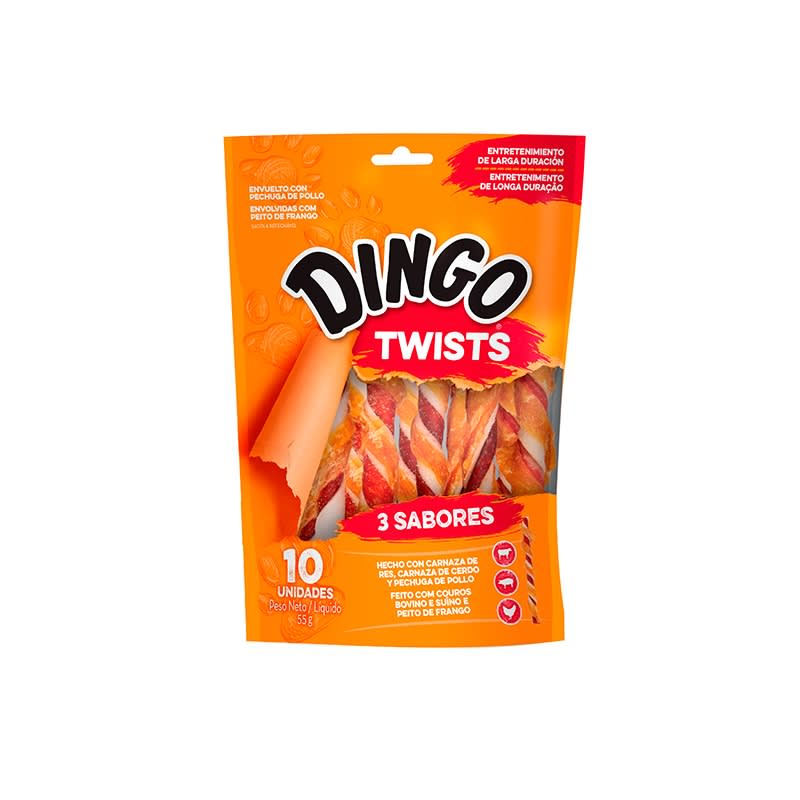DINGO TRIPLE FLAVOR TWIST 10 PK1
