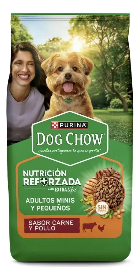 DOG CHOW PERRO ADULTO MINI CARNE Y POLLO 16.5 KG1